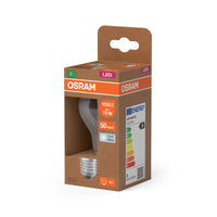 OSRAM LED LAMPS ENERGY CLASS A ENERGY EFFICIENCY FILAMENT CLASSIC A in A-Form, LED-Lampe, Bleifreies Glas, Klar, 5 W, 1055 lm, Kaltweiß, Energieeffizienzklasse: A