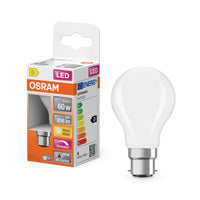 OSRAM LED SUPERSTAR Plus Classic A Filament 5.9W 927 matt B22d