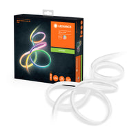 LEDVANCE Neon Digital Flex mehrfarbige Outdoor-LED-Strips 3M RGB + RC aus Silikon, IP44-Schutz, indirekte und direkte Beleuchtung für Garten und Balkon
