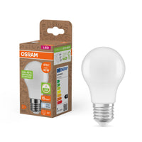 OSRAM LED PCR LAMPS WITH CLASSIC A , LED-Lampe, Matt, 4,9 W, (ex 40 W), 470 lm, Kaltweiß, 4000 K, 15000 h, CRI ≥80, PCR-Recycling