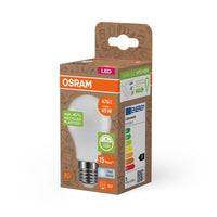 OSRAM LED PCR LAMPS WITH CLASSIC A , LED-Lampe, Matt, 4,9 W, (ex 40 W), 470 lm, Kaltweiß, 4000 K, 15000 h, CRI ≥80, PCR-Recycling