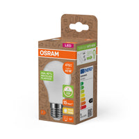 OSRAM LED PCR LAMPS WITH CLASSIC A , LED-Lampe, Matt, 4,9 W, (ex 40 W), 470 lm, Warmweiß, 2700 K, 15000 h, CRI ≥80