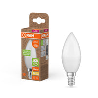 OSRAM LED PCR LAMPS WITH CLASSIC B , LED-Lampe, Matt, 4,9 W, (ex 40 W), 470 lm, Warmweiß, 2700 K, 15000 h, CRI ≥80