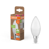 OSRAM LED PCR LAMPS WITH CLASSIC B , LED-Lampe, Matt, 4,9 W, (ex 40 W), 470 lm, Kaltweiß, 4000 K, 15000 h, CRI ≥80