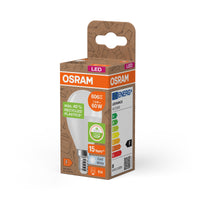 OSRAM LED PCR LAMPS WITH CLASSIC P , LED-Lampe, Matt, 7,5 W, (ex 60 W), 806 lm, Kaltweiß, 4000 K, 15000 h, CRI ≥80, PCR-Recycling