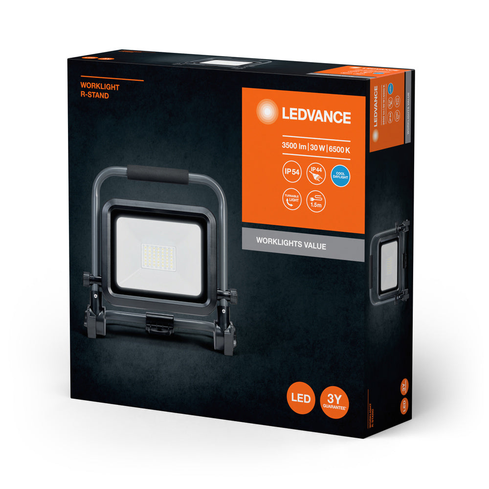 LEDVANCE WORKLIGHTS VALUE R-STAND Baustrahler 30W, 3000lm, 6500K-LEDVANCE Shop