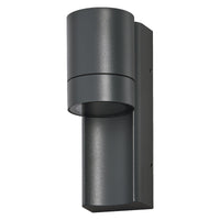 OSRAM ENDURA CLASSIC ISIDOR W Außenleuchte, Wandleuchte, GU10-Fassung, dunkelgrau, Aluminium, schnelle & einfache Installation, mattierter Diffusor, IP65 Schutzklasse, Anwendung im Außenbereich