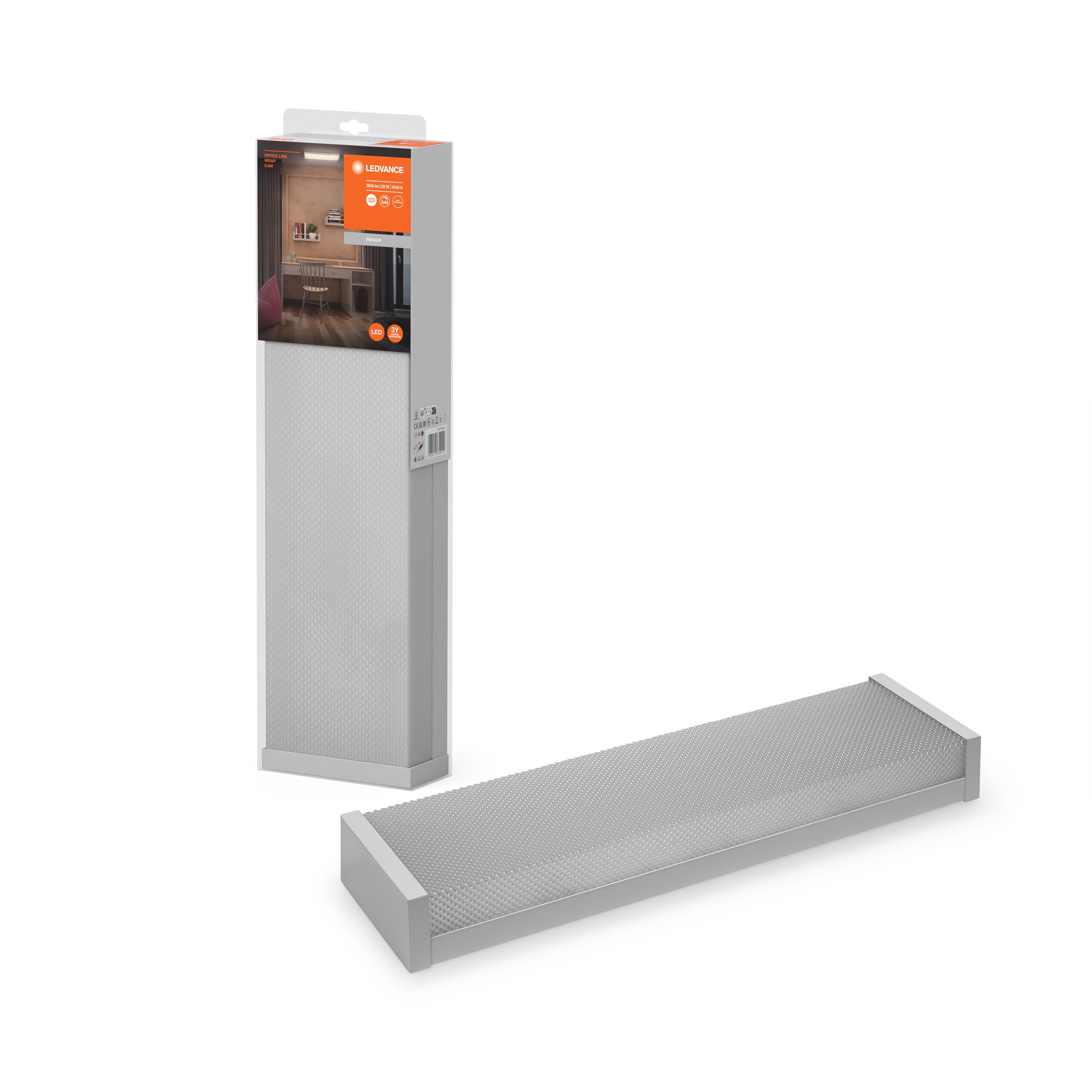 LEDVANCE OFFICE LINE Bürodeckenleuchte, 20W, 2300lm, 0.6m-LEDVANCE Shop