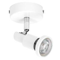 LEDVANCE LED SPOT GU10 1 x 3,4W, 230lm, weiß, 2. 700K Farbtemperatur, warmweiße Lichtfarbe, zeitloses Design, austauschbare LED-Lampe, ideal für Innenräume, CRI 90, verstellbare Köpfe
