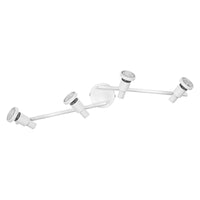 LEDVANCE LED SPOT GU10 4 x 3,4W, 920lm, weiß, 2. 700K Farbtemperatur, warmweiße Lichtfarbe, zeitloses Design, austauschbare LED-Lampe, ideal für Innenräume, CRI 90, verstellbare Köpfe