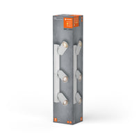 LEDVANCE LED SPOT OCTAGON 3 x 3,4W, GU10, 690lm, weiß, 2. 700K Farbtemperatur, warmweiße Lichtfarbe, zeitloses Design, austauschbare LED-Lampe, ideal für Innenräume, CRI 90, verstellbare Köpfe