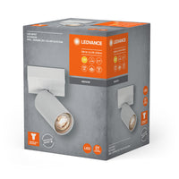 LEDVANCE LED SPOT OCTAGON 1 x 3,4W, GU10, 230lm, weiß, 2. 700K Farbtemperatur, warmweiße Lichtfarbe, zeitloses Design, austauschbare LED-Lampe, ideal für Innenräume, CRI 90, verstellbare Köpfe, dimmbar