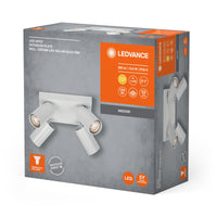 LEDVANCE LED SPOT OCTAGON PL 4 x 3,4W, GU10, 920lm, weiß, 2. 700K Farbtemperatur, warmweiße Lichtfarbe, zeitloses Design, austauschbare LED-Lampe, ideal für Innenräume, CRI 90, verstellbare Köpfe
