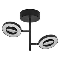 LEDVANCE DECOR SPOT SATURN, 21W, 465lm, schwarz, Spotleuchte, verstellbare Köpfe, vielseitig anwendbar, Innenraumspot, 3-stufige Farbtemperaturregulierung, hochwertiges Gehäuse