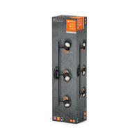 LEDVANCE DECOR SPOT CORK, 3 x 3,4W, 690lm, schwarz, Spotleuchte, verstellbare Köpfe, vielseitig anwendbar, Innenraumspot, austauschbare LED-Lampen, dimmbar, warmweiße Lichtfarbe, GU10