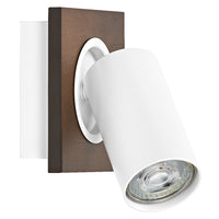 OSRAM DECOR SPOT MERCURY Deckenleuchte / Wandleuchte, 1 x 3,4W, Holzoptik, weiß