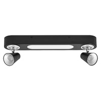 LEDVANCE DECOR SPOT NEPTUNE, 20W, 635lm, schwarz, Spotleuchte, verstellbare Köpfe, vielseitig anwendbar, Innenraumspot, warmweiße Lichtfarbe, hochwertige Optik, einfache Montage