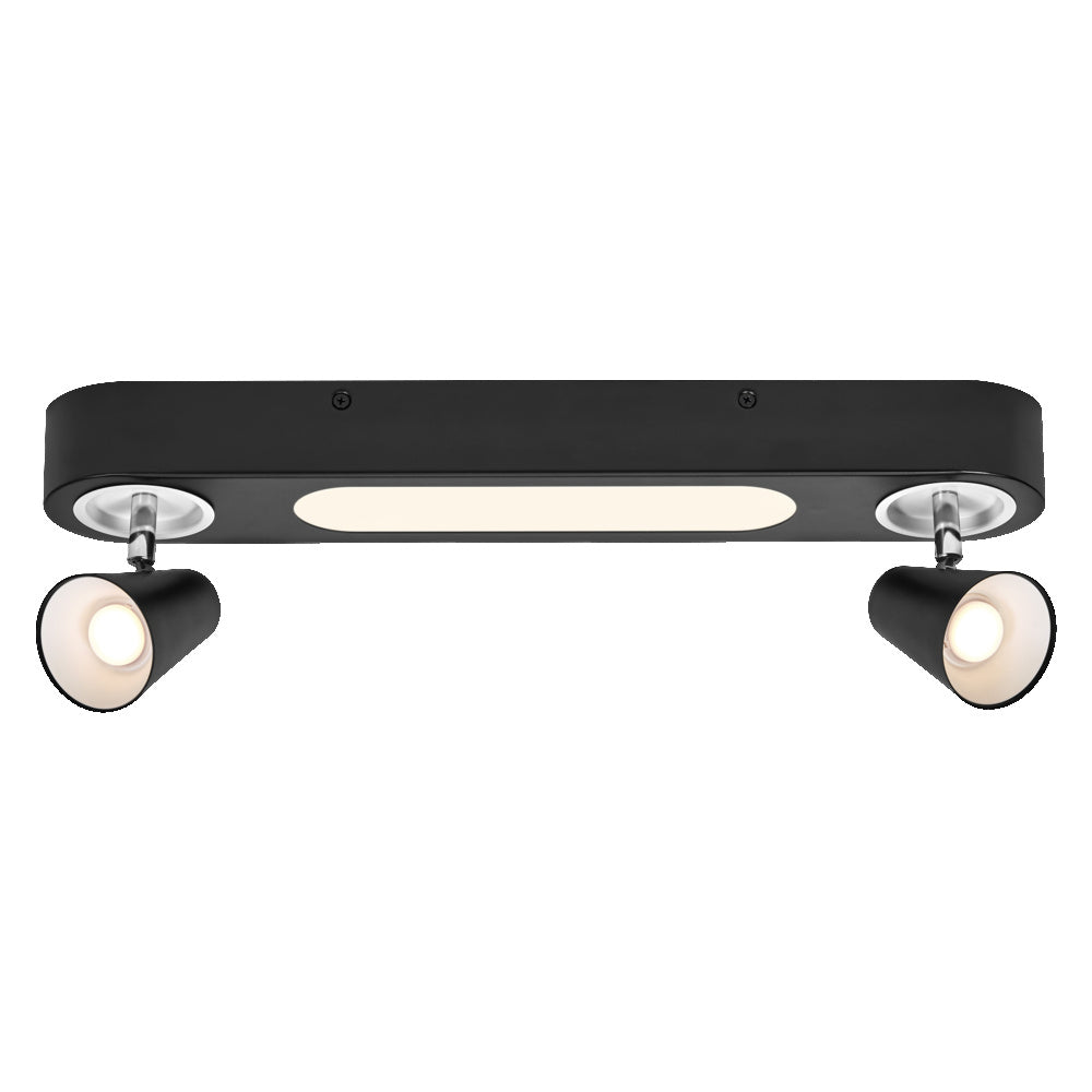 LEDVANCE DECOR SPOT NEPTUNE, 20W, 635lm, schwarz, Spotleuchte, verstellbare Köpfe, vielseitig anwendbar, Innenraumspot, warmweiße Lichtfarbe, hochwertige Optik, einfache Montage