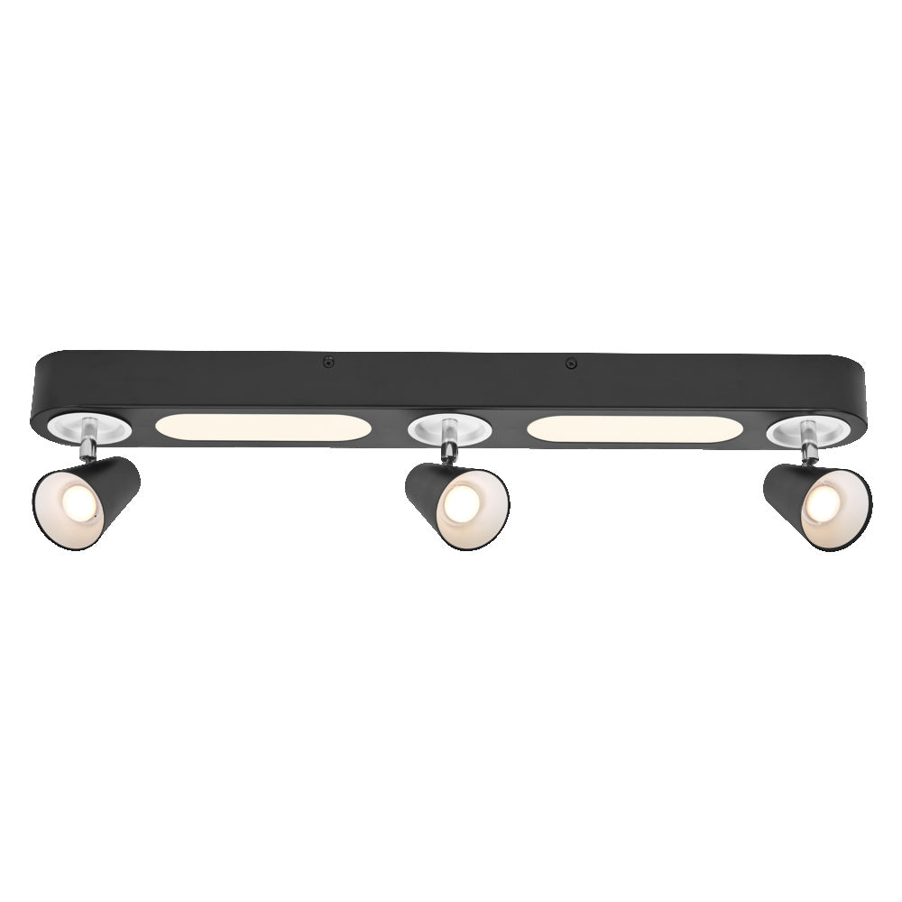 LEDVANCE DECOR SPOT NEPTUNE, 26W, 1. 100lm, schwarz, Spotleuchte, verstellbare Köpfe, vielseitig anwendbar, Innenraumspot, warmweiße Lichtfarbe, hochwertige Optik, einfache Montage