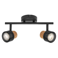 OSRAM DECOR SPOT CORK Deckenleuchte, 2 x 3,4W, 460lm, schwarz