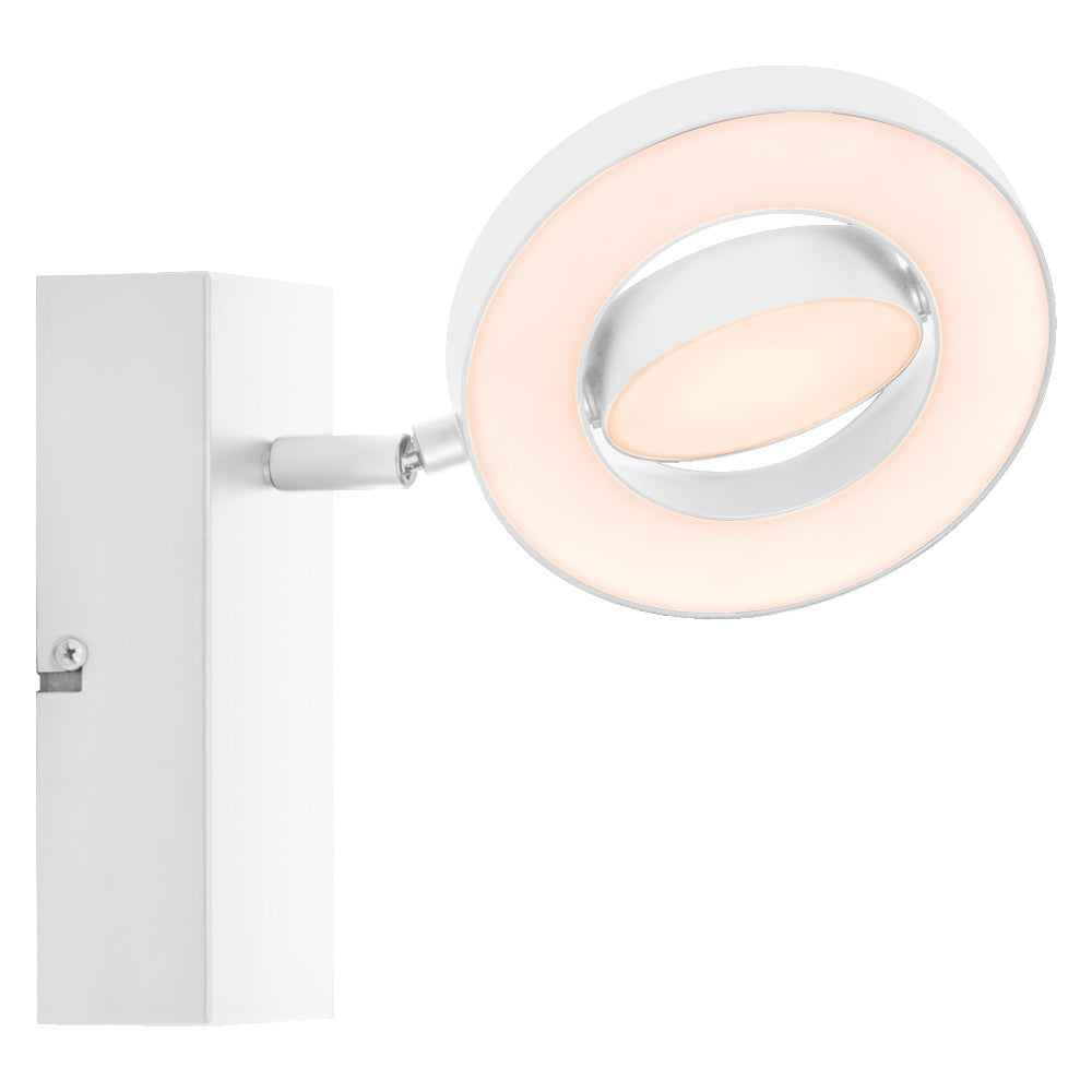 LEDVANCE DECOR SPOT SATURN, 11W, 340lm, weiß, Spotleuchte, verstellbare Köpfe, vielseitig anwendbar, Innenraumspot, 3-stufige Farbtemperaturregulierung, hochwertiges Gehäuse
