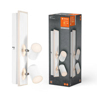 LEDVANCE DECOR SPOT MARS, 29W, 1. 490lm, weiß, Spotleuchte, verstellbare Köpfe, vielseitig anwendbar, Innenraumspot, warmweiße Lichtfarbe, hochwertige Optik, einfache Montage
