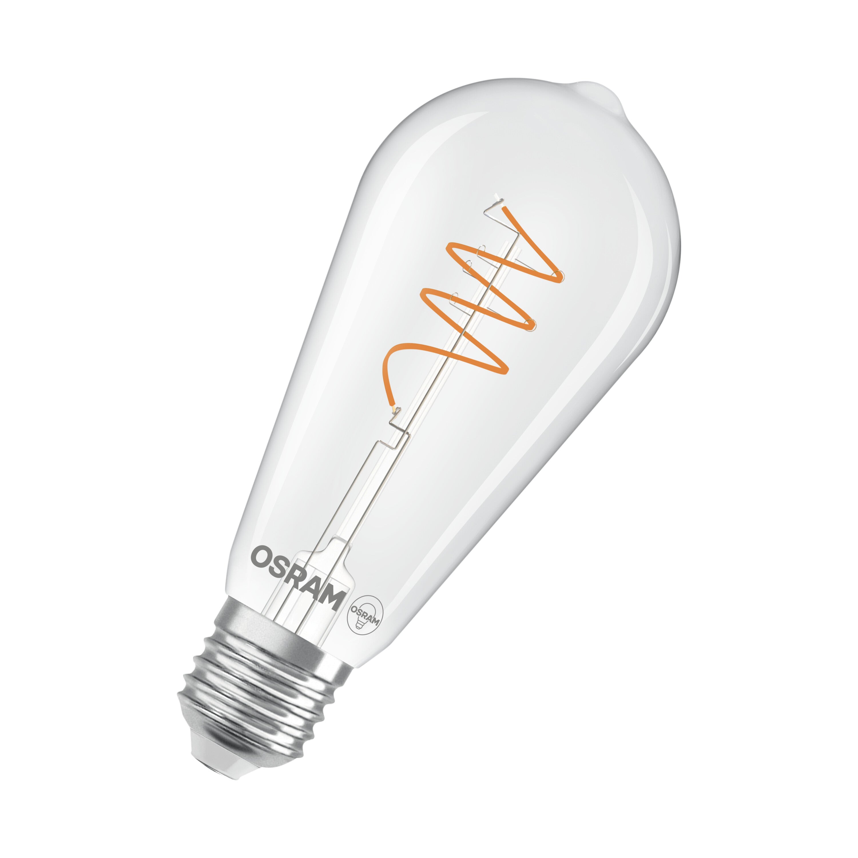 OSRAM Vintage 1906 Edison LED-Lampe Klar, 3.4W, 470lm, E27 , Warmweiß-LEDVANCE Shop