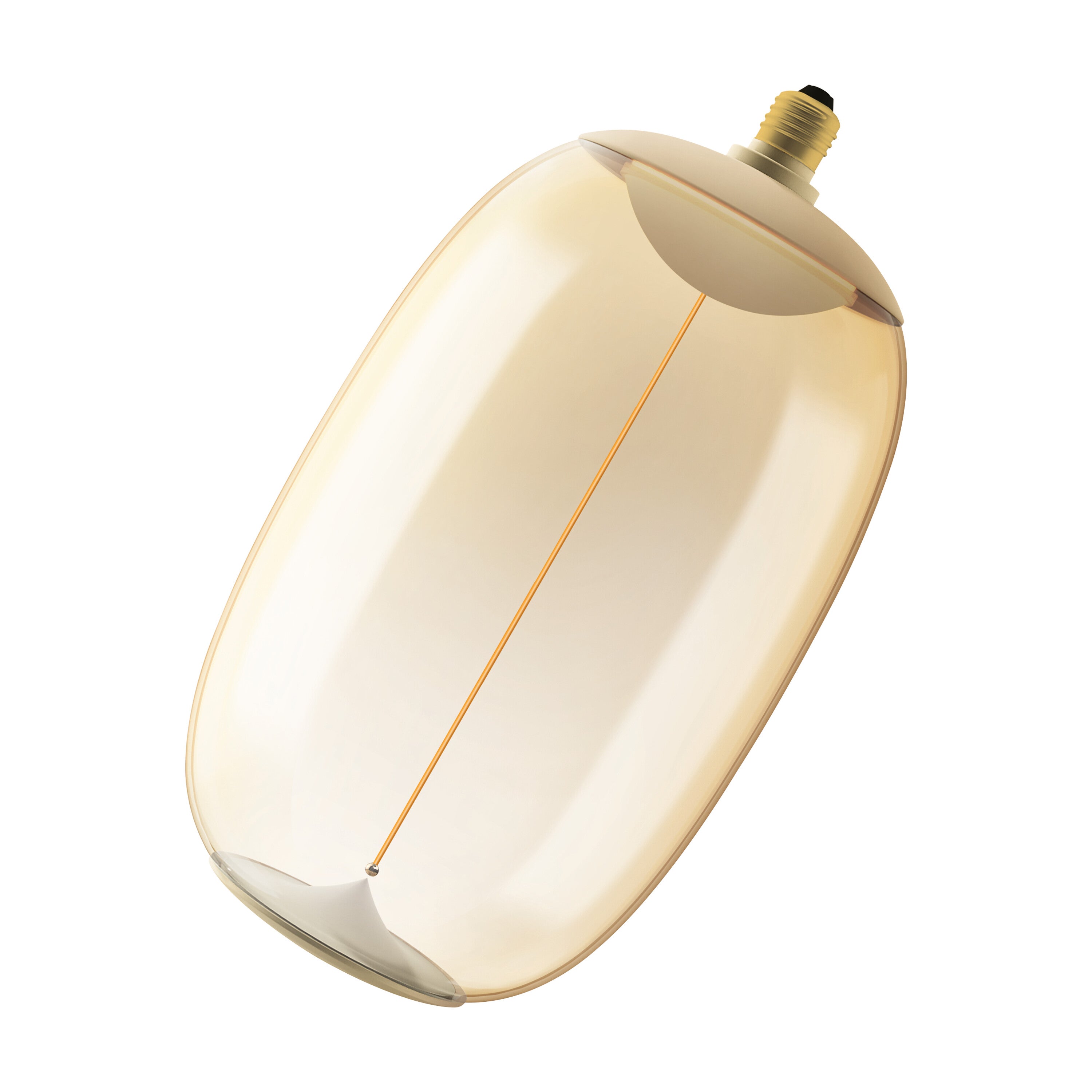 OSRAM Vintage 1906® LED BIG DECORATIVE BULB WITH FILAMENT-MAGNETIC STYLE LED-Lampe Amber, dimmbar, 12W, E27, ELIPSE OVAL , Comfort warm white-Leuchtmittel-LEDVANCE Shop