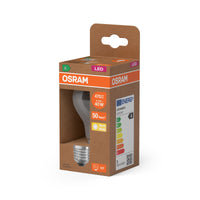 OSRAM LED LAMPS ENERGY CLASS A ENERGY EFFICIENCY FILAMENT CLASSIC A in A-Form, LED-Lampe, Bleifreies Glas, Klar, 2,2 W, 470 lm, Warmweiß, Energieeffizienzklasse: A