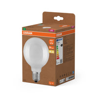 OSRAM LED LAMPS ENERGY CLASS A ENERGY EFFICIENCY FILAMENT CLASSIC Globe in Globusform-Form, LED-Lampe, Bleifreies Glas, Matt, 806 lm, Warmweiß, Energieeffizienzklasse: A