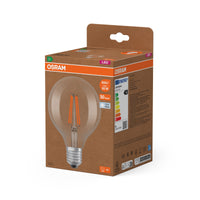 OSRAM LED LAMPS ENERGY CLASS A ENERGY EFFICIENCY FILAMENT CLASSIC Globe in Globusform-Form, LED-Lampe, Bleifreies Glas, Klar, 806 lm, Kaltweiß, Energieeffizienzklasse: A