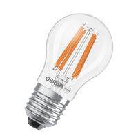 OSRAM LED CLASSIC P ENERGY EFFICIENCY A P-Form LED-Lampe Bleifreies Glas Klar 2,2 W (ex 40 W) 470 lm Warmweiß 2700 K Energieeffizienzklasse: A CRI: 80