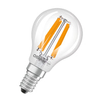 OSRAM LED CLASSIC P ENERGY EFFICIENCY A in P-Form, LED-Lampe, Bleifreies Glas, Klar, 2,2 W, (ex 40 W), 470 lm, Warmweiß, 2700 K, Energieeffizienzklasse: A, CRI 80