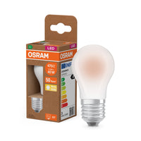 OSRAM LED CLASSIC P ENERGY EFFICIENCY A in P-Form, LED-Lampe, Bleifreies Glas, Matt, 2,2 W, (ex 40 W), 470 lm, Warmweiß, 2700 K, Energieeffizienzklasse: A, CRI 80