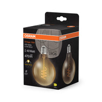 OSRAM Vintage 1906 Globe LED-Lampe Gold, 3.4W, 470lm, E27 , Warmweiß-LEDVANCE Shop