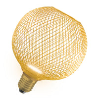 OSRAM DECOR LED Flatlampe Lampe Gold, 3.5W, 300lm, Frosted, 125mm , Warmweiß , E27-LEDVANCE Shop