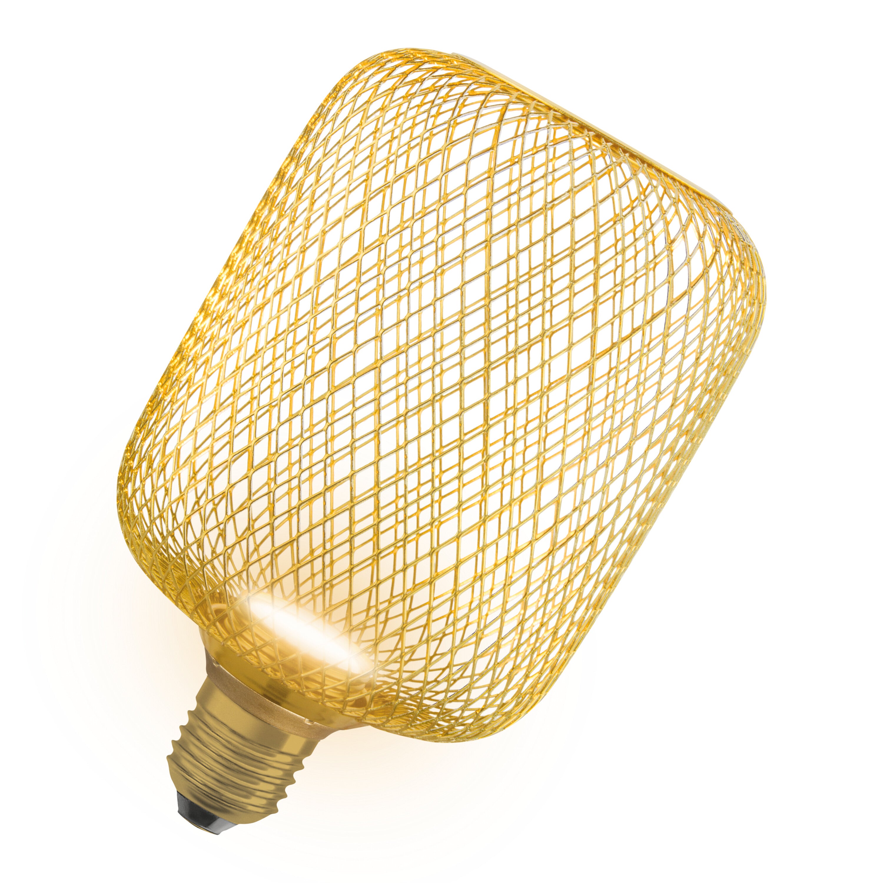 OSRAM DECOR LED Flatlampe Lampe Gold, 3.5W, 300lm, Frosted, 100mm , Warmweiß , E27-LEDVANCE Shop