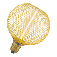 OSRAM DECOR LED Strohfilament Lampe Globe, Gold, 3.5W, 150lm , Comfort warm white , E27-LEDVANCE Shop