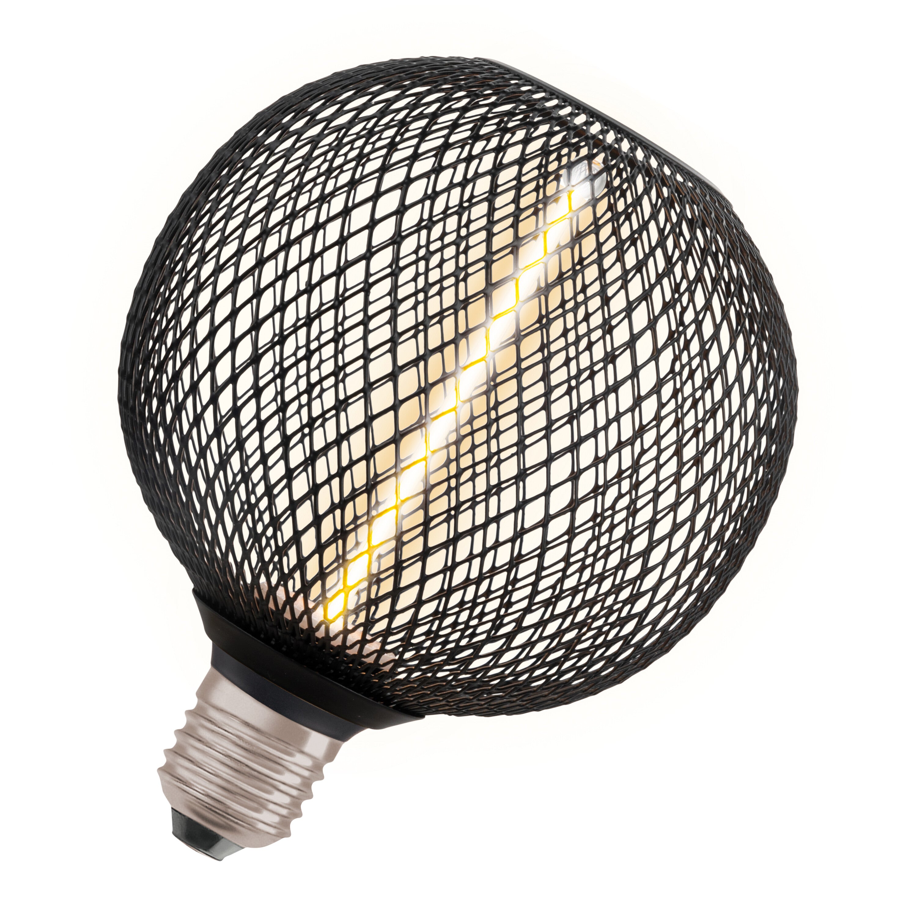 OSRAM DECOR LED Strohfilament Lampe Globe, Schwarz, 3.5W, 110lm , Comfort warm white , E27-LEDVANCE Shop