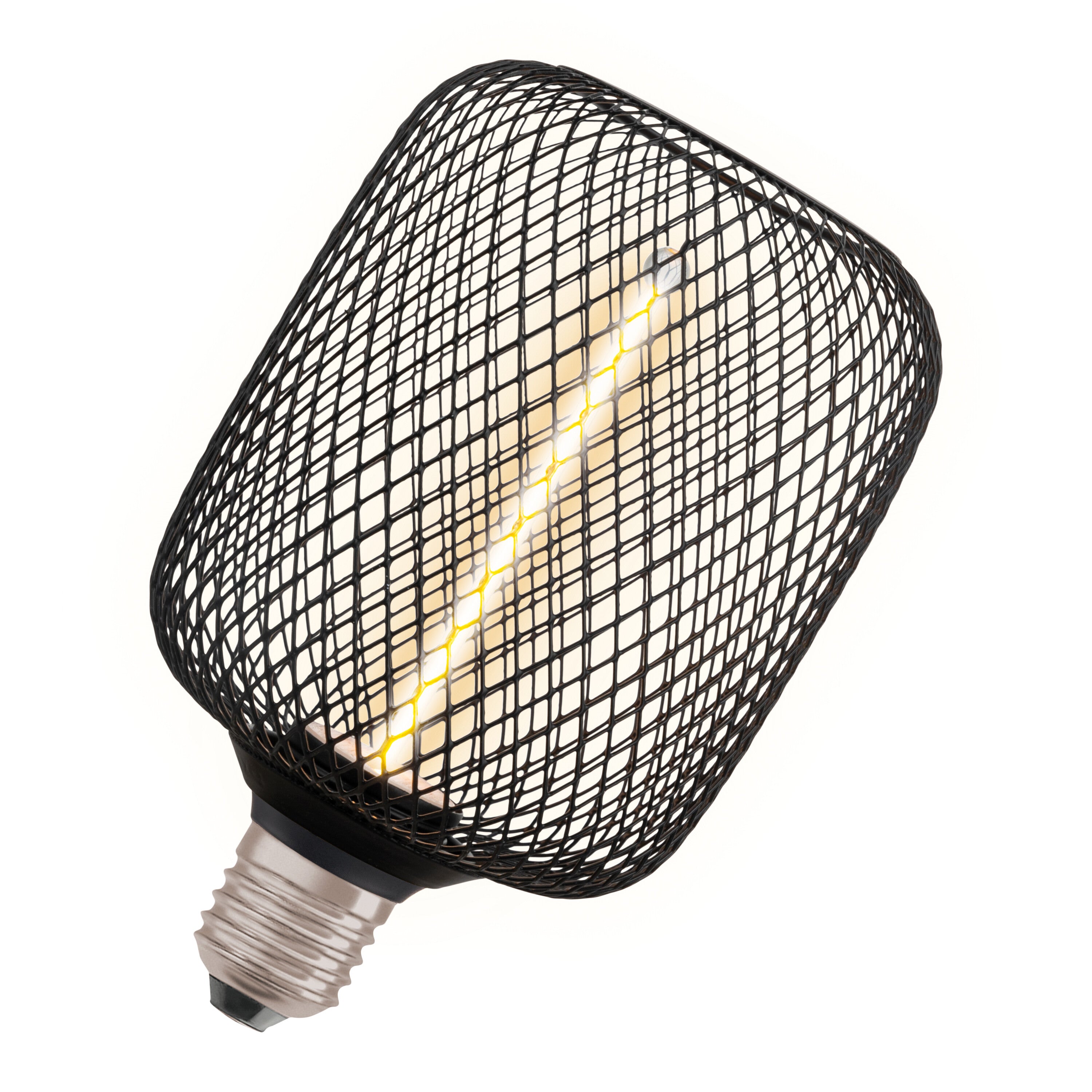 OSRAM DECOR LED Strohfilament Lampe Quadrat, Schwarz, 3.5W, 110lm , Comfort warm white , E27-LEDVANCE Shop