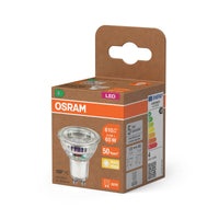 OSRAM LED LAMPS ENERGY EFFICIENCY REFLECTOR in PAR16-Form, LED-Spot, Bleifreies Glas, 3,3 W, (ex 65 W), 600 lm, Warmweiß, 2700 K, Energieeffizienzklasse: A, CRI 80