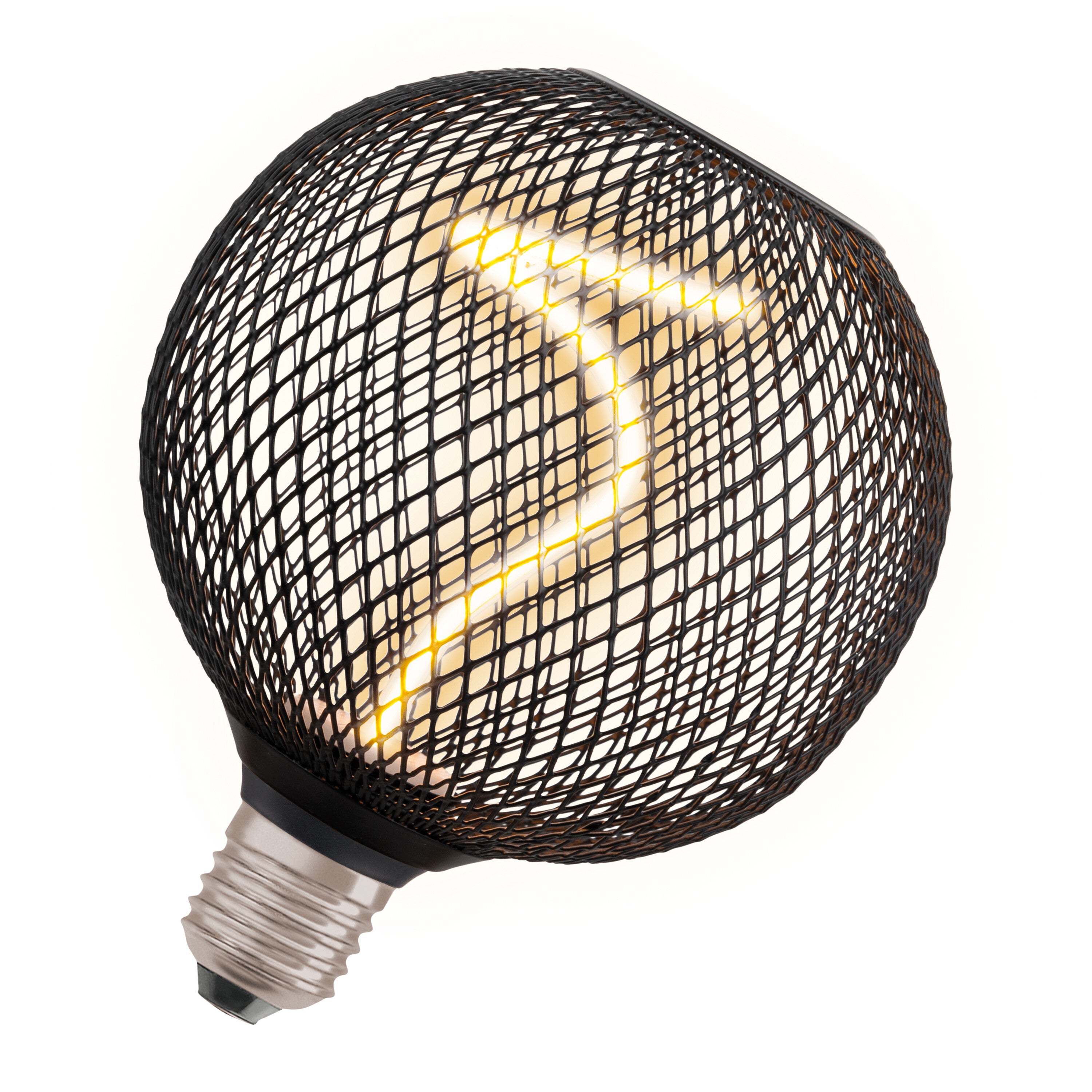 OSRAM DECOR LED Spiralfilament Lampe Globe, Schwarz, 3.5W, 130lm , Comfort warm white , E27-LEDVANCE Shop