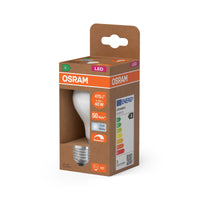 OSRAM LED CLASSIC A ENERGY EFFICIENCY A DIM in A-Form, LED-Lampe, Bleifreies Glas, Klar, 2,2 W, (ex 40 W), 470 lm, Kaltweiß, 4000 K, Dimmbar, Energieeffizienzklasse: A