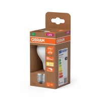 OSRAM LED CLASSIC A ENERGY EFFICIENCY A DIM in A-Form, LED-Lampe, Bleifreies Glas, Matt, 2,2 W, (ex 40 W), 470 lm, Warmweiß, 2700 K, Dimmbar, Energieeffizienzklasse: A
