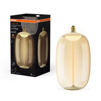 OSRAM Vintage 1906® LED BIG DECORATIVE BULB WITH FILAMENT-MAGNETIC STYLE LED-Lampe Amber, dimmbar, 12W, E27, ELIPSE OVAL , Comfort warm white-Leuchtmittel-LEDVANCE Shop
