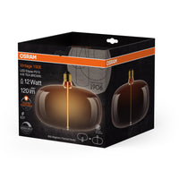 OSRAM Vintage 1906® LED BIG DECORATIVE BULB WITH FILAMENT-MAGNETIC STYLE LED-Lampe, dimmbar, Tea Brown, 4W, E27, ELIPSE , Comfort warm white-Leuchtmittel-LEDVANCE Shop