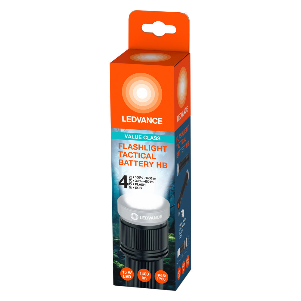 LEDVANCE FLASHLIGHT Tactical Ip65 Taschenlampe, 1400 lm, 6500 K, Kaltweiß-LEDVANCE Shop