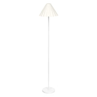 LEDVANCE Standleuchte Decor Pulp weiß aus Metall und Pappmaschee, E14, dimmbar, 1505 mm Höhe, Leuchtenschirm aus recyceltem Material, langlebig durch austauschbare Lichtquelle, einfache Montage