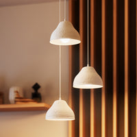 LEDVANCE Pendelleuchte 3-flammig Decor Camel Bell weiß aus Metall und Pappmaschee, E14, 437 mm Durchmesser, Schirm aus recyceltem Material, langlebig durch austauschbare Lichtquelle, einfache Montage