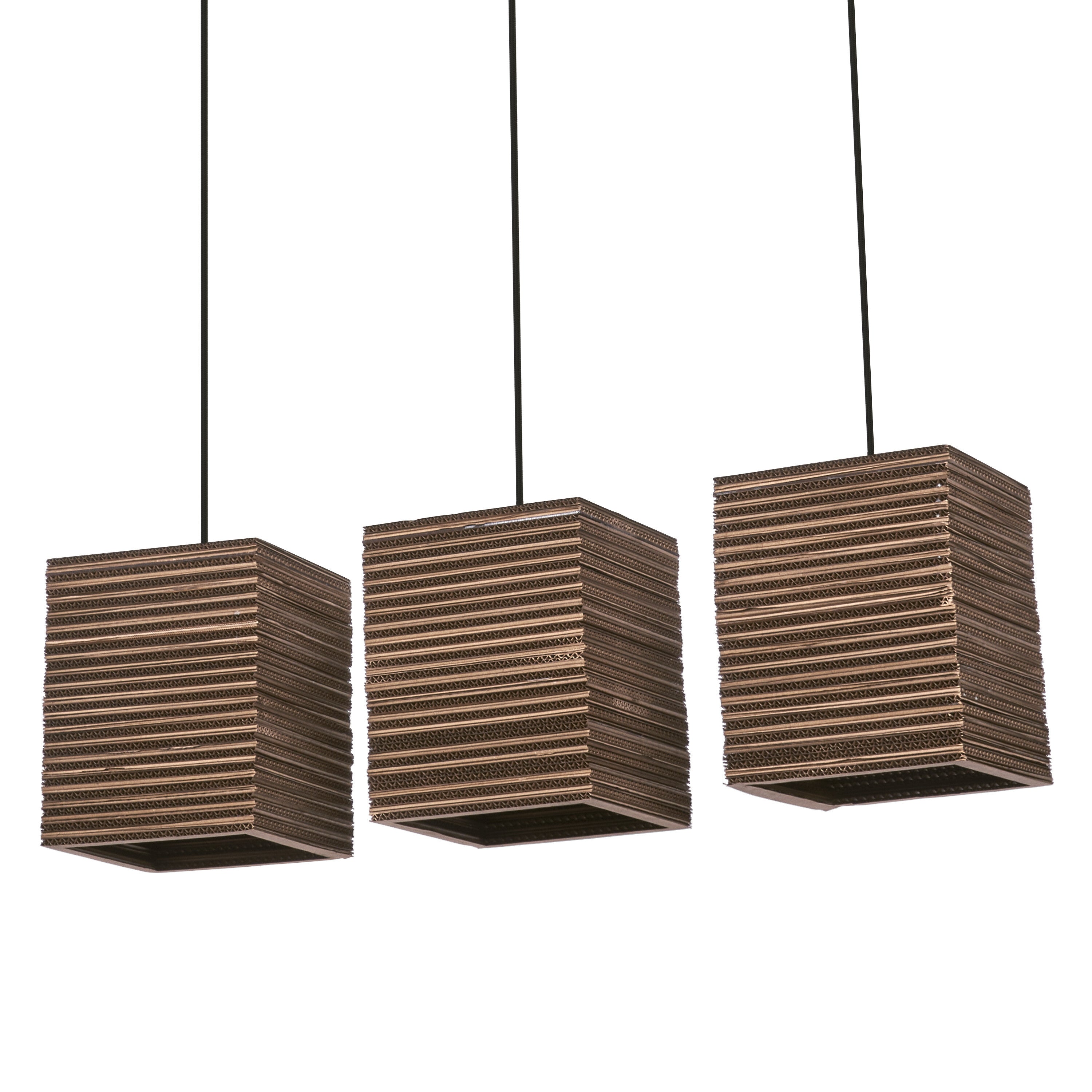 LEDVANCE DECOR Pendelleuchte Decor Cardboard Square braun, 3xE27, inkl. Leuchtmittel-LEDVANCE Shop